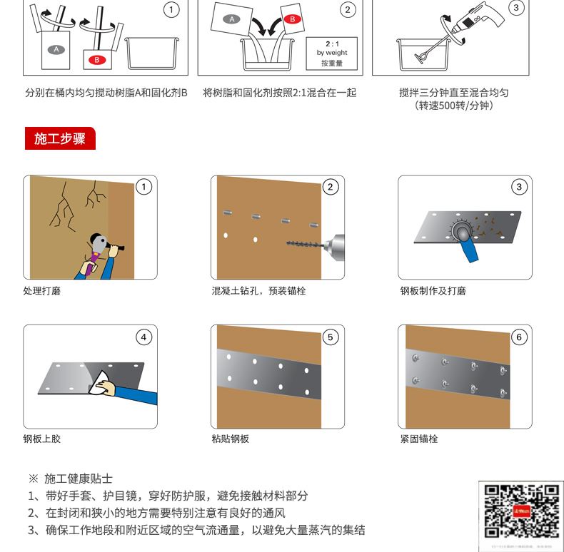 包钢天桥粘钢加固施工过程